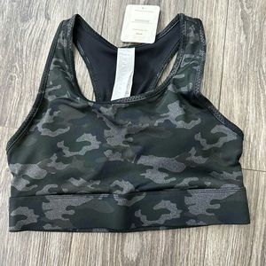 Fabletics Black Camo Sports Bra